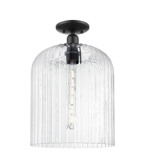 Arcadia One Light Semi-Flush Mount in Matte Black (405|7161CBKG55912CL)