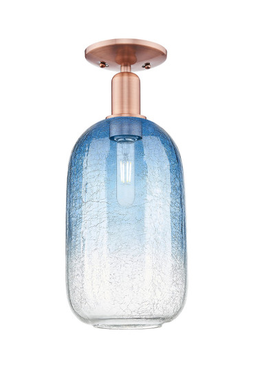 Arcadia One Light Semi-Flush Mount in Antique Copper (405|7161CACG4827SB)