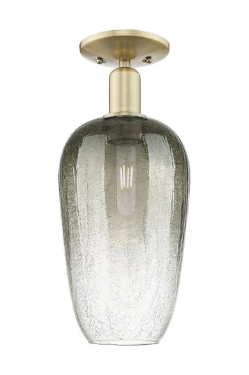 Arcadia One Light Semi-Flush Mount in Antique Brass (405|7161CABG4847SL)