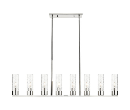 Downtown Urban Eight Light Linear Pendant in Polished Nickel (405|6178IPNG6178DE)
