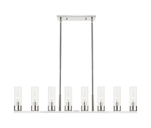 Downtown Urban Eight Light Linear Pendant in Polished Nickel (405|6178IPNG6178CL)