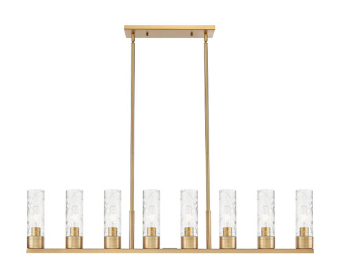 Downtown Urban Eight Light Linear Pendant in Brushed Brass (405|6178IBBG6178DE)