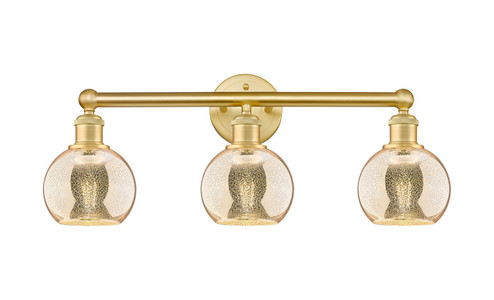 Edison Three Light Bath Vanity in Satin Gold (405|6163WSGG1286)