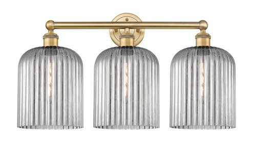 Edison Three Light Bath Vanity in Brushed Brass (405|6163WBBG5598SM)