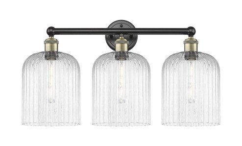 Edison Three Light Bath Vanity in Black Antique Brass (405|6163WBABG5598CL)