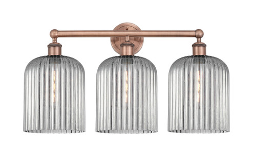 Edison Three Light Bath Vanity in Antique Copper (405|6163WACG5598SM)
