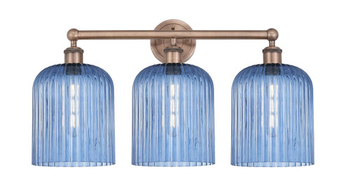 Edison Three Light Bath Vanity in Antique Copper (405|6163WACG5598BL)