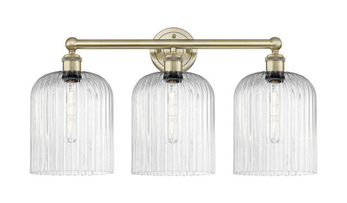 Edison Three Light Bath Vanity in Antique Brass (405|6163WABG5598SDY)