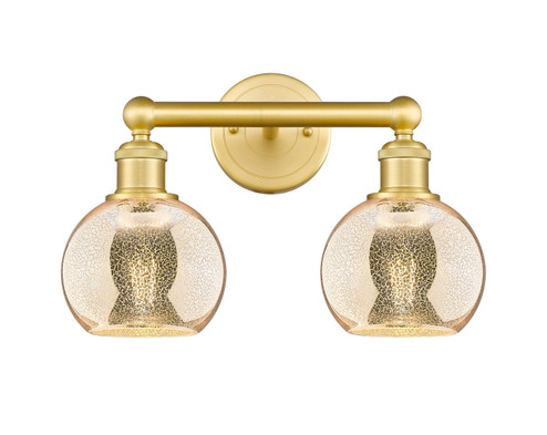 Edison Two Light Bath Vanity in Satin Gold (405|6162WSGG1286)
