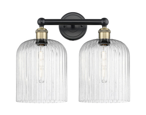 Edison Two Light Bath Vanity in Black Antique Brass (405|6162WBABG5598SDY)