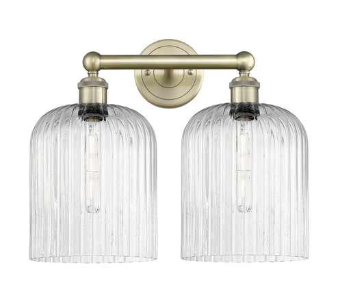 Edison Two Light Bath Vanity in Antique Brass (405|6162WABG5598SDY)