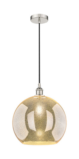 Edison One Light Pendant in Polished Nickel (405|6161PPNG12814)