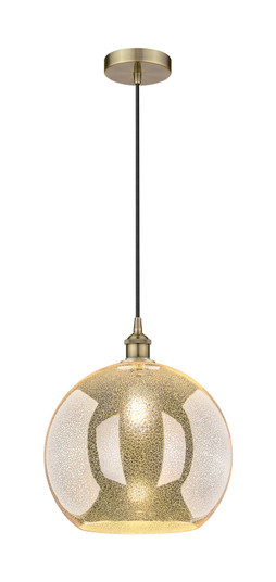 Edison One Light Pendant in Antique Brass (405|6161PABG12814)