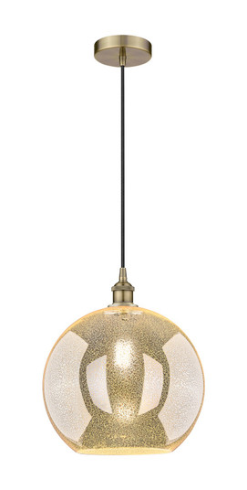 Edison One Light Mini Pendant in Antique Brass (405|6161PABG12812)