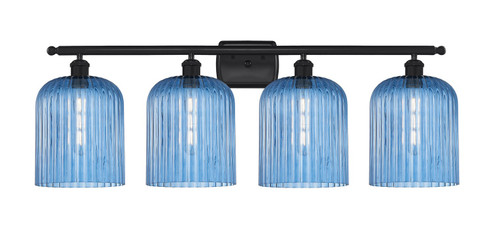 Ballston Four Light Bath Vanity in Matte Black (405|5164WBKG5598BL)