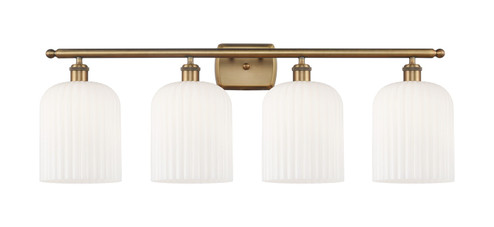 Ballston Four Light Bath Vanity in Brushed Brass (405|5164WBBG5598GWH)