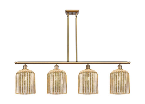 Ballston Four Light Island Pendant in Brushed Brass (405|5164IBBG5598ME)