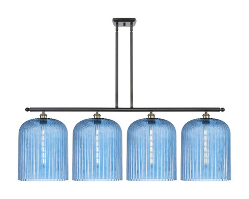 Ballston Four Light Island Pendant in Black Antique Brass (405|5164IBABG55912BL)