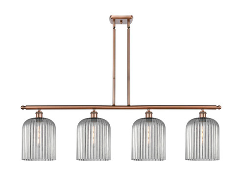 Ballston Four Light Island Pendant in Antique Copper (405|5164IACG5598SM)