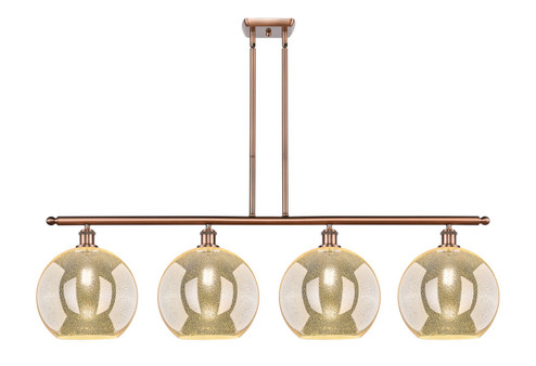 Ballston Four Light Island Pendant in Antique Copper (405|5164IACG12812)