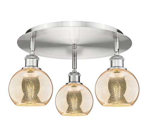 Ballston Three Light Semi-Flush Mount in Satin Nickel (405|5163CSNG1286)