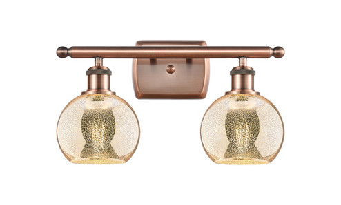 Ballston Two Light Bath Vanity in Antique Copper (405|5162WACG1286)