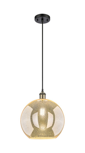 Ballston One Light Mini Pendant in Black Antique Brass (405|5161PBABG12812)