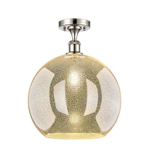 Ballston One Light Semi-Flush Mount in Polished Nickel (405|5161CPNG12814)