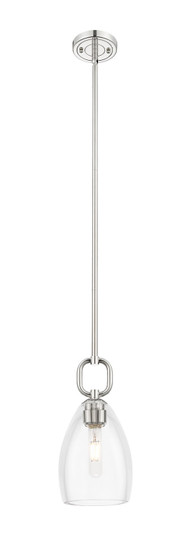 Downtown Urban One Light Mini Pendant in Polished Nickel (405|4851SPNG4856CL)