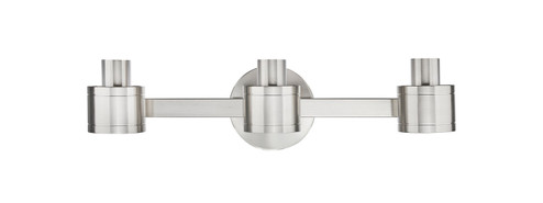 Downtown Urban Three Light Bath Vanity in Satin Nickel (405|4673WSN)