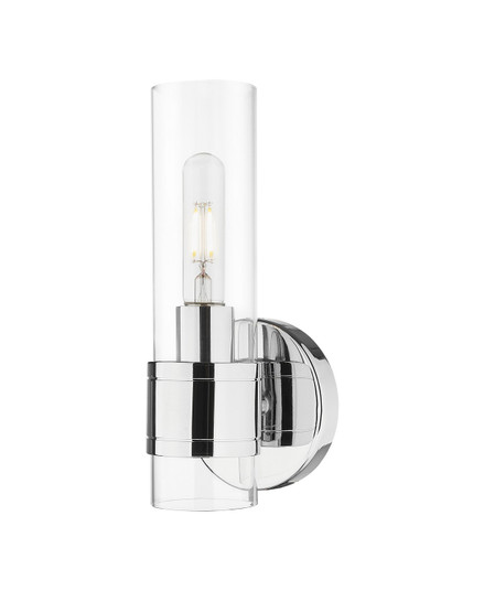 Downtown Urban One Light Wall Sconce in Polished Chrome (405|4671WPCG467CL)