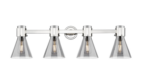 Downtown Urban Four Light Bath Vanity in Polished Nickel (405|4644WPNG464C7SM)