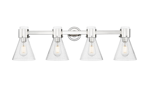 Downtown Urban Four Light Bath Vanity in Polished Nickel (405|4644WPNG464C7SDY)