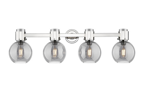 Downtown Urban Four Light Bath Vanity in Polished Nickel (405|4644WPNG464B7SM)