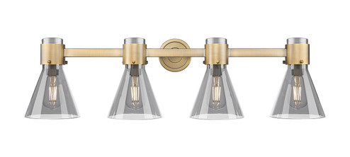 Downtown Urban Four Light Bath Vanity in Brushed Brass (405|4644WBBG464C7SM)