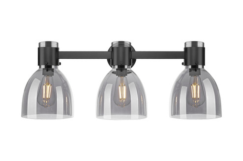 Downtown Urban Three Light Bath Vanity in Matte Black (405|4643WBKG464D7SM)