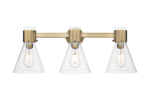 Downtown Urban Three Light Bath Vanity in Brushed Brass (405|4643WBBG464C7SDY)