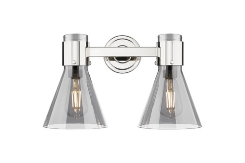 Downtown Urban Two Light Bath Vanity in Polished Nickel (405|4642WPNG464C7SM)
