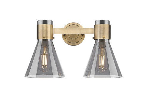 Downtown Urban Two Light Bath Vanity in Brushed Brass (405|4642WBBG464C7SM)