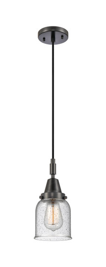 Caden One Light Mini Pendant in Matte Black (405|4471PBKG54)