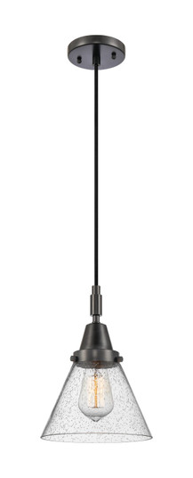 Caden One Light Mini Pendant in Matte Black (405|4471PBKG44)
