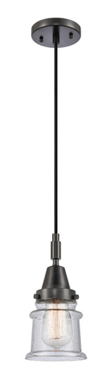 Caden One Light Mini Pendant in Matte Black (405|4471PBKG184S)