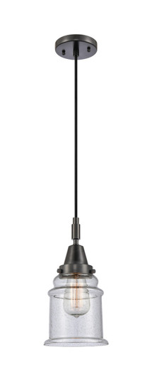 Caden One Light Mini Pendant in Matte Black (405|4471PBKG184)