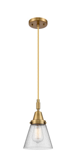 Caden One Light Mini Pendant in Brushed Brass (405|4471PBBG64)