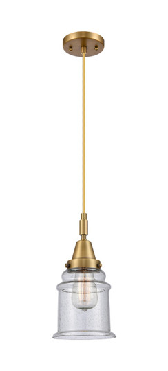 Caden One Light Mini Pendant in Brushed Brass (405|4471PBBG184)