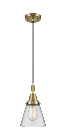 Caden One Light Mini Pendant in Antique Brass (405|4471PABG62)