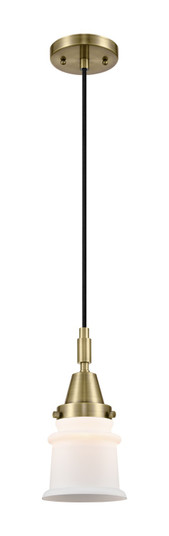 Caden One Light Mini Pendant in Antique Brass (405|4471PABG181S)