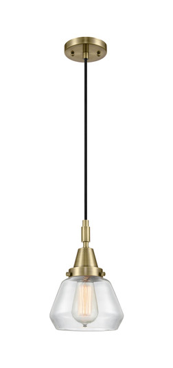 Caden One Light Mini Pendant in Antique Brass (405|4471PABG172)