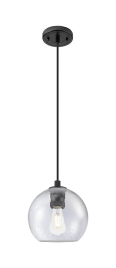 Downtown Urban One Light Pendant in Matte Black (405|4341PBKG1248)