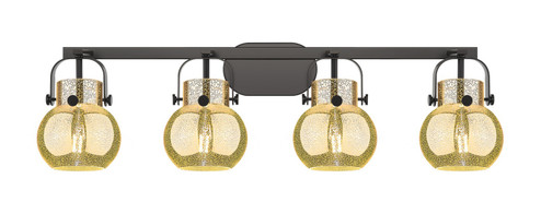 Downtown Urban Four Light Bath Vanity in Matte Black (405|4234WBKG4106ME)